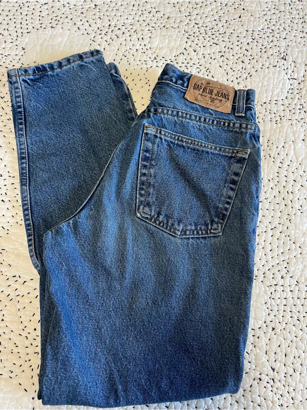 Gap Classic Fit Women’s Jeans 90s Vintage Denim Sz 4 Ankle No. 3 Blue Paper Tag